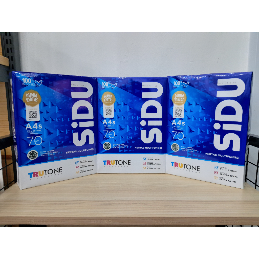 

KERTAS HVS SIDU A4s 70 GSM
