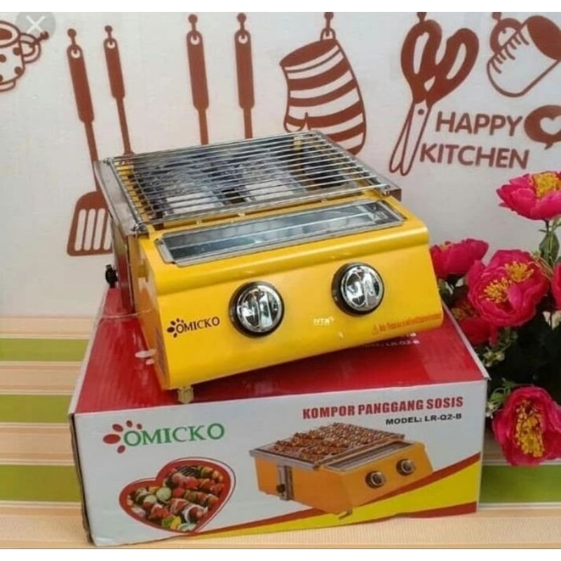 KOMPOR PEMANGGANG ATAU BAKAR SOSIS OMICKO / YAMAKAWA 2 TUNGKU TERMURAH