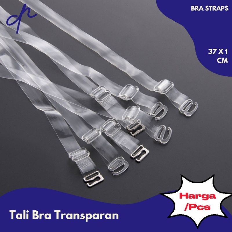 [D.N] TALI BRA TRANSPARAN 1 PASANG  / TALI BRA BENING / BRA STRAPS