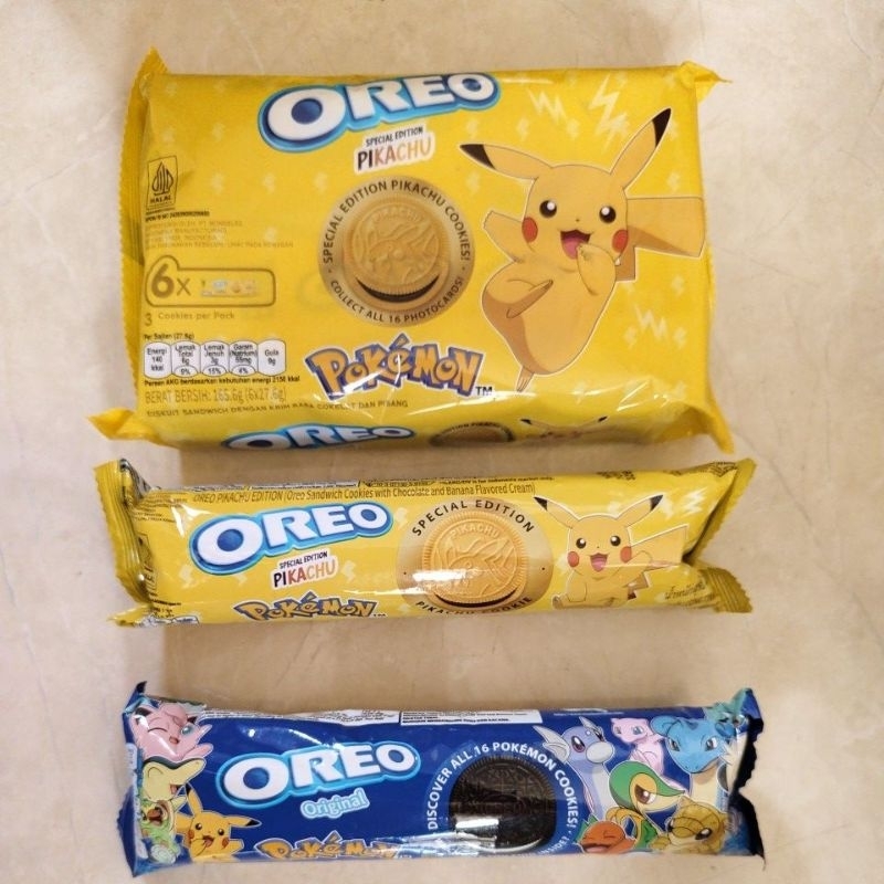 

Oreo pokemon Pikachu banana original chocolate strawberry