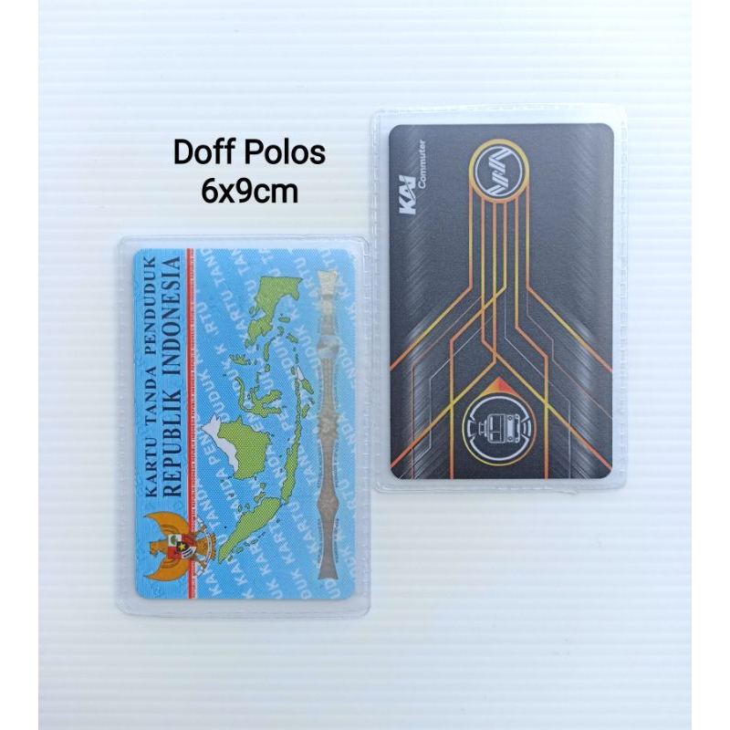 Plastik KTP SIM Id Card Emoney Doff 6x9cm (satuan)