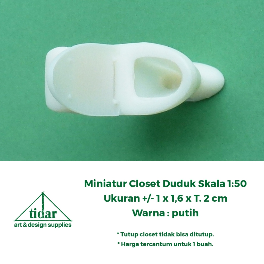 YS - Miniatur Closet Skala 1:50 - Kloset Duduk - Maket Toilet / WC