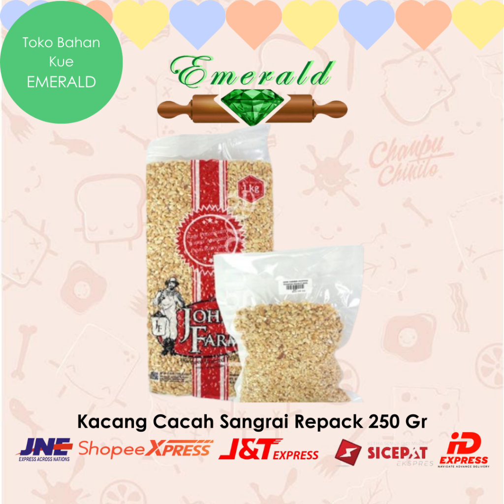 

Kacang Cincang/Toping Donat John Farmer Repack 250 Gr