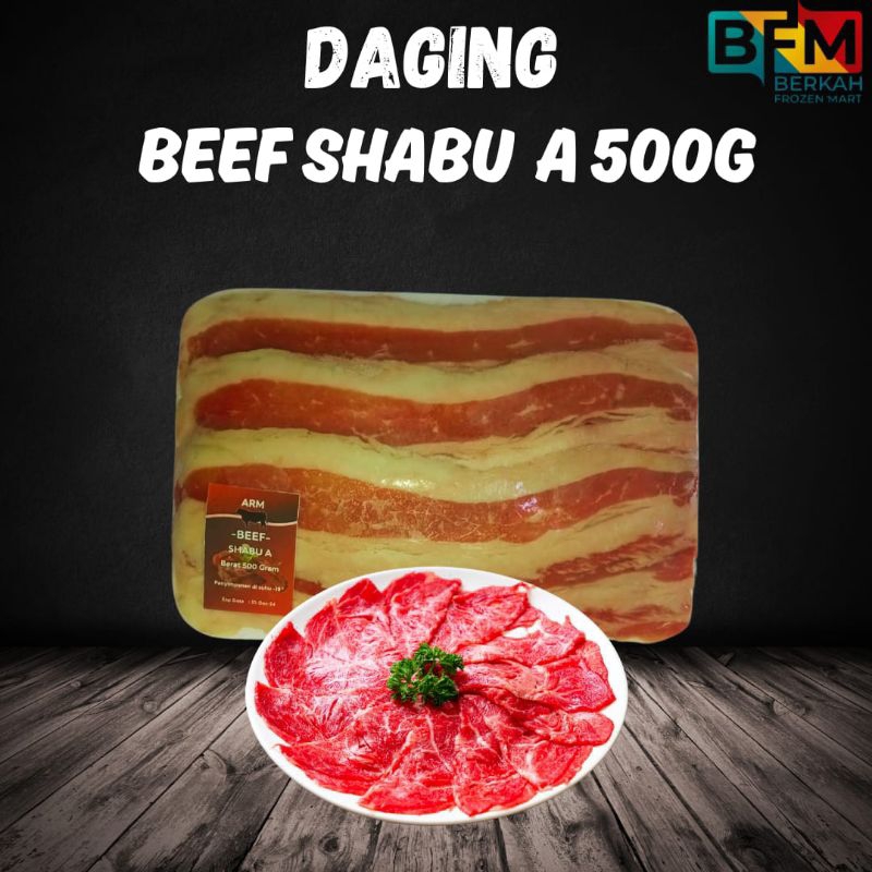 

Daging Shabu Beef A 500g/Daging beef lowfat A 500g
