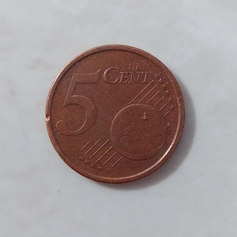 Uang Koin Euro 5 Cent Negara Acak - Eropa