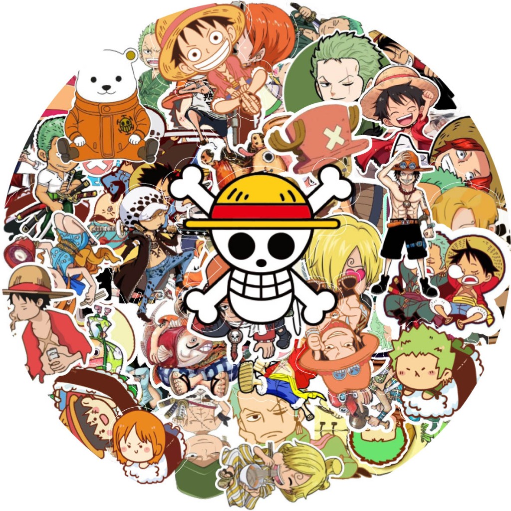 

100 pcs Mini CUTE ONE PIECE STICKER STIKER PACK AESTHETIC UNTUK BUKU JURNAL HP LAPTOP HELM SEPEDA MOTOR KULKAS