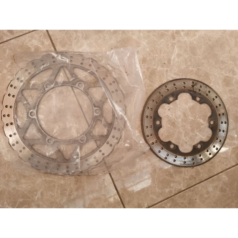 piringan cakram depan belakang set ninja rr original