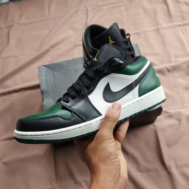 nike air jordan 1 low green toe original
