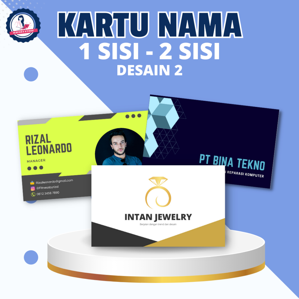 

Kartu nama pribadi / Kartu nama 2 SISI 1 SISI / Kartu nama usaha CUSTOM free desain