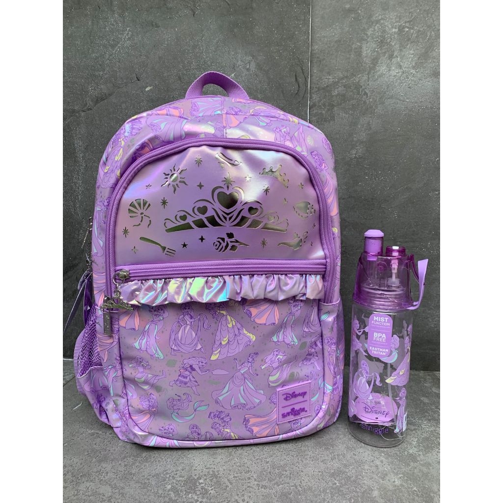 SMIGGLE X DISNEY PRINCESS SET CLASSIC BACKPACK BOTTLE - SET TAS & BOTOL SMIGGLE