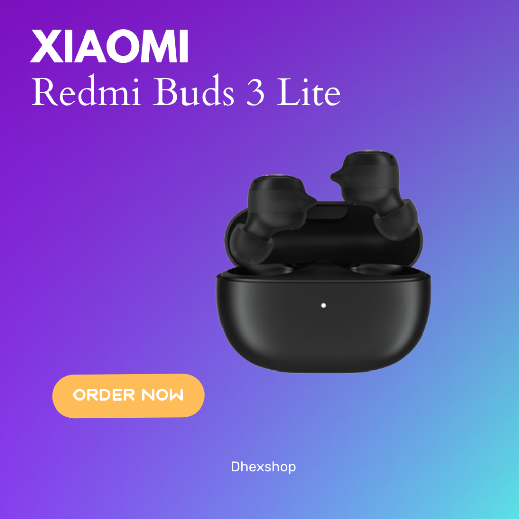 [ORIGINAL] Xiaomi Mi Redmi Buds 3 Lite Wireless Bluetooth TWS Garansi