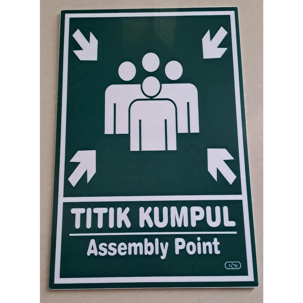 

Sign Label Acrylic/Label Akrilik Jumbo - Titik Kumpul (20x30cm)