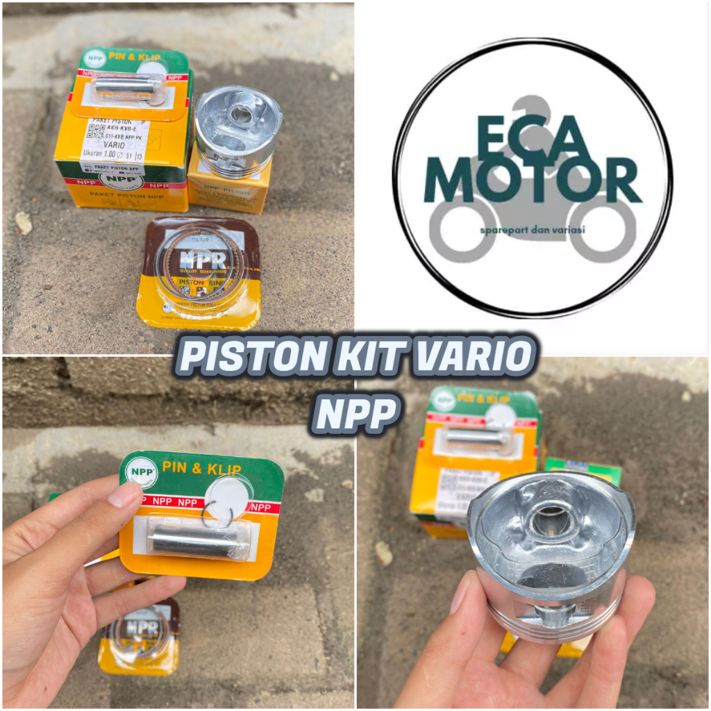 PISTON KIT SEHER VARIO 110 KARBU STD-200 MERK NPP || PISTON KIT VARIO KARBU NPP