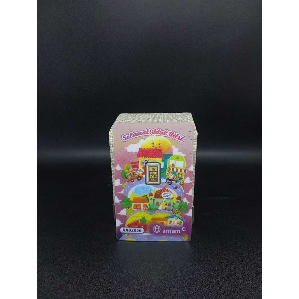 Logam Mulia ANTAM Selamat Idul Fitri 0,5 Gr 24K Fine Gold 999.9