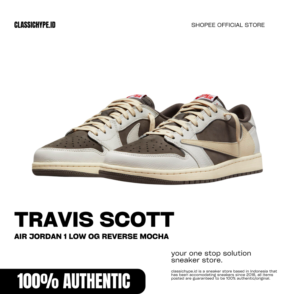 Travis Scott Air Jordan 1 Low Reverse Mocha