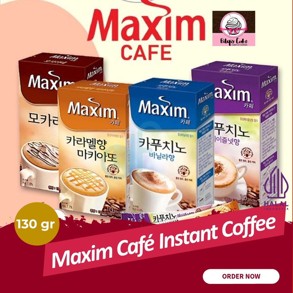 

Maxim Cafe Instant Coffee/COFFEE INSTANT IMPORT KOREA (10 Sachet)