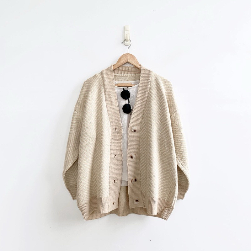 [Preloved] Her Goods Store AB343 Korean Outer/Outerwear/Cardigan/Kardigan/Luaran Rajut