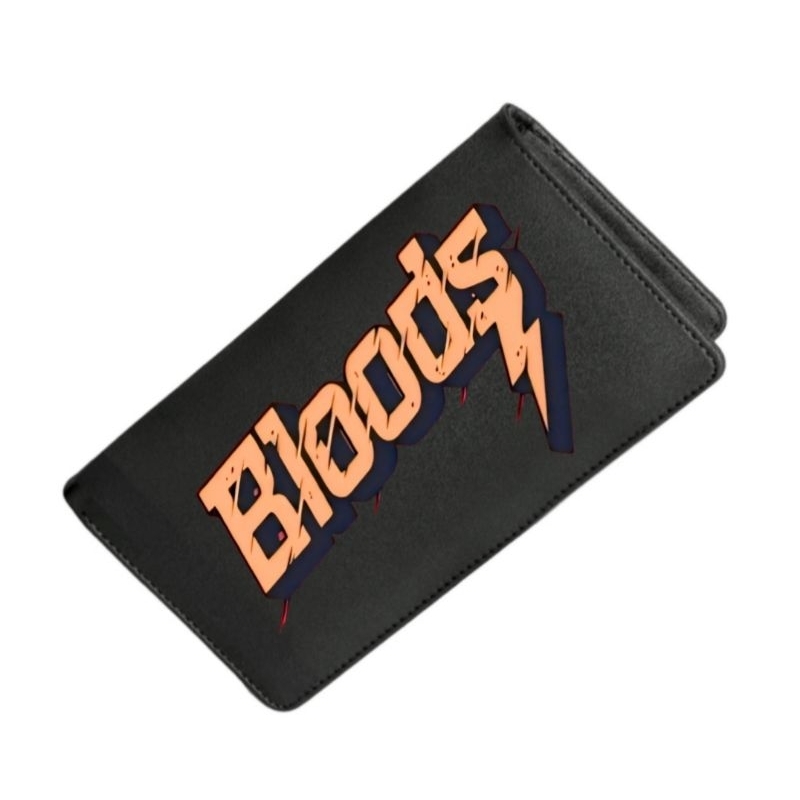 Dompet Lipat Pria Kulit PU Bloods Distro / Dompet Pria Panjang Logo Distro Bloods / Long Men Wallet 