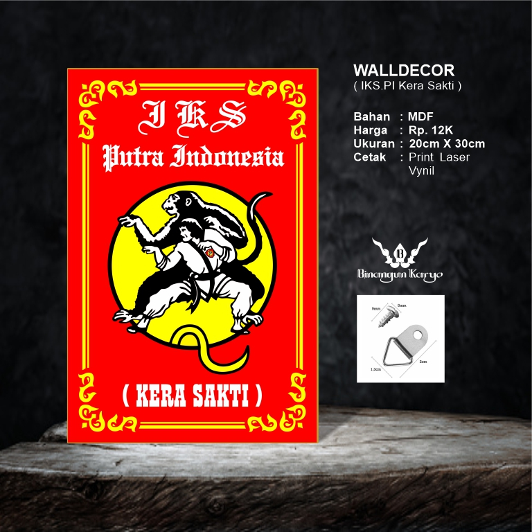 hiasan dinding - walldecor IKSPI kera sakti