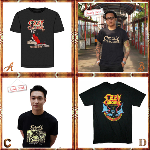 Ozzy Osbourne Tshirt Bahan 100% Cotton