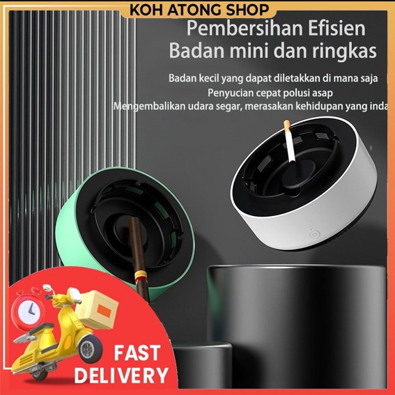 Asap Rokok Penjernih Udara Aroma Menggunakan Baterai / Tempat Abu Rokok Otomatis Tanpa Asap - asbak 