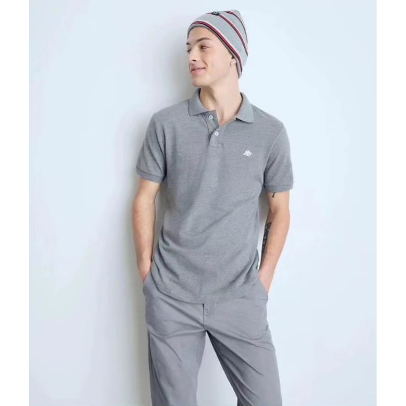Aeropotale polo shirt logo A87 Grey