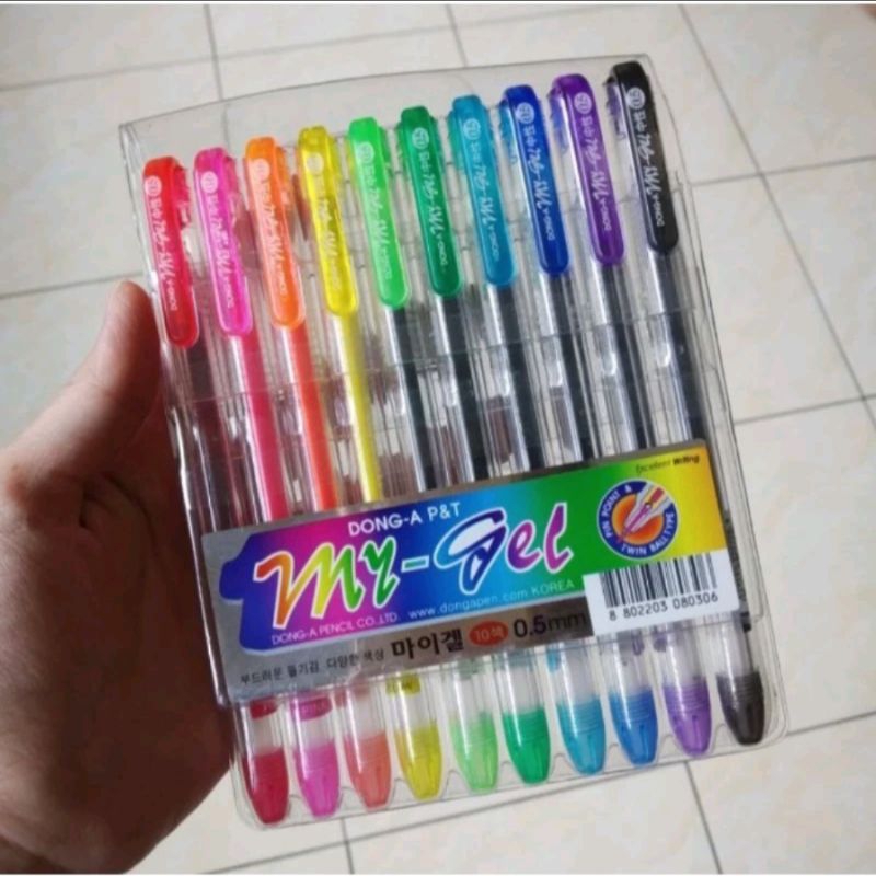 

pena my gel set 10 warna/gel pen