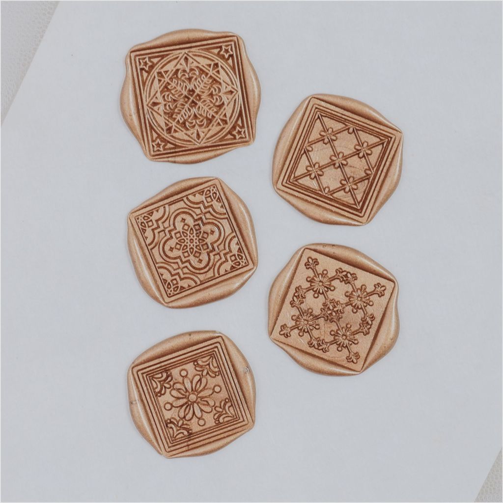 

Square Wax Seal Coin / Pattern Wax Seal / Eid wax seal / lilin segel undangan