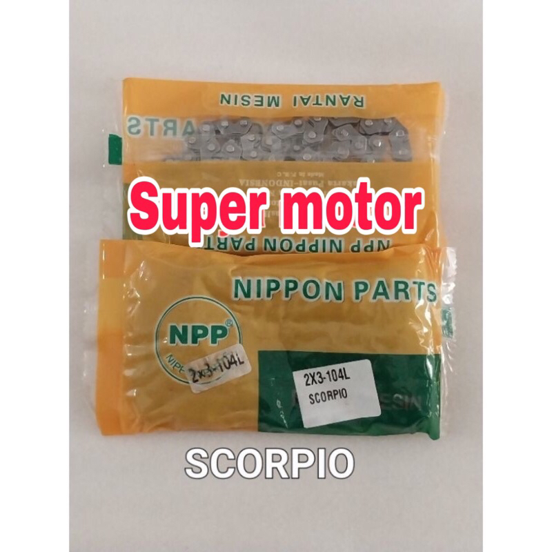 Rantai keteng kamprat Scorpio Scorpio Z 104L NPP