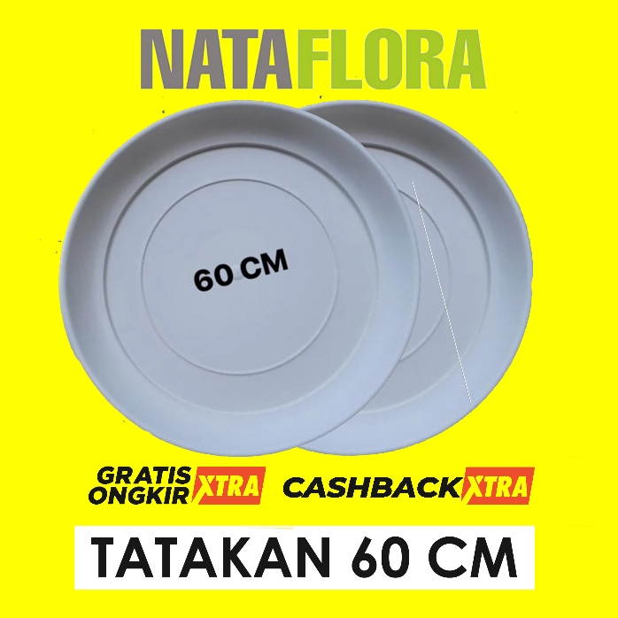 tatakan pot 60 cm putih untuk alas pot 60 cm putih jumbo tabulampot termurah di pondok gede