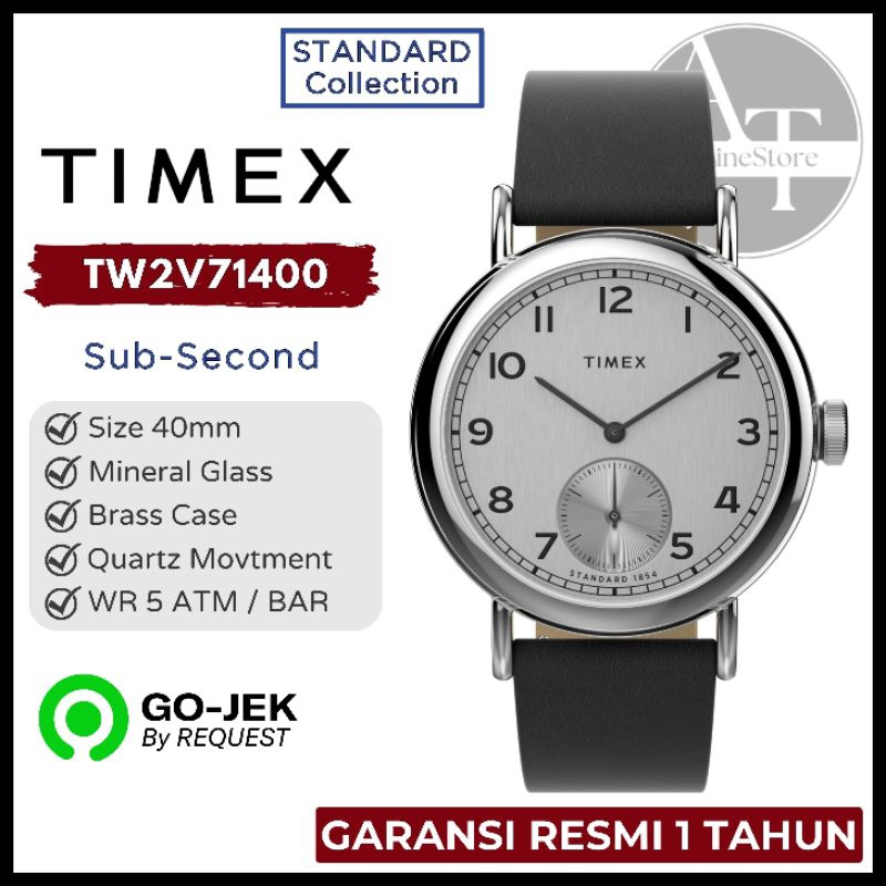 Jam Tangan Unisex Timex TW2V71400 Standard Sub-Second ORIGINAL Resmi