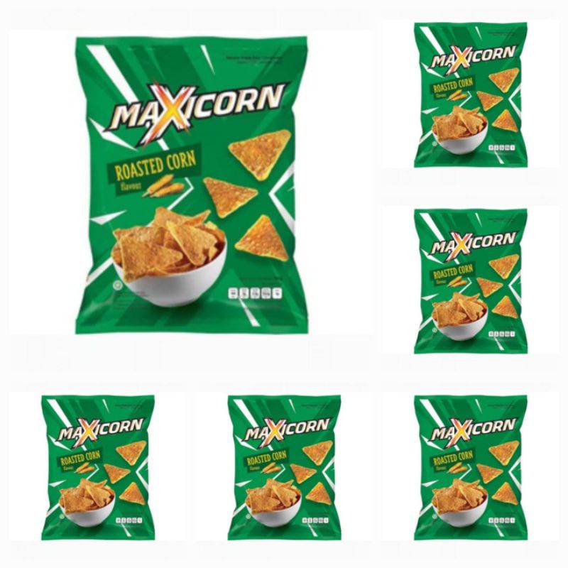 

Maxicorn Snack Tortilla Roasted Corn Flavour / Keripik Jagung Rasa Jagung Bakar 140 Gr