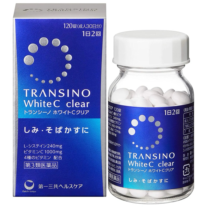 [pre order Jepang] Transino White C Clear 60, 120 & 240 & Tsransino Premium 90 Tablets