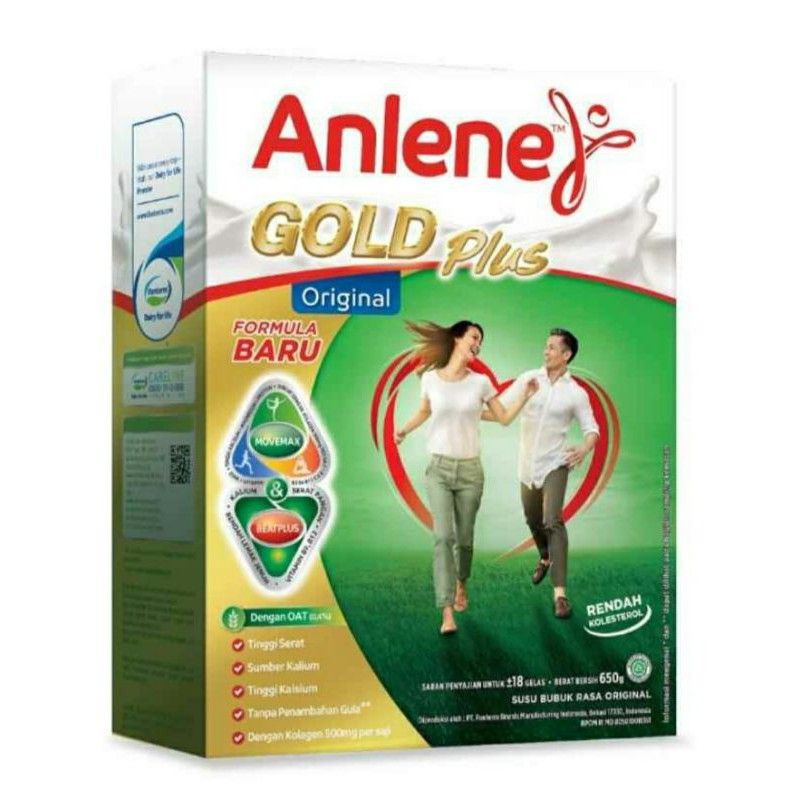 

ANLENE GOLD 5X SUSU BERKALSIUM TINGGI BOX RASA ORIGINAL 600 GRAM