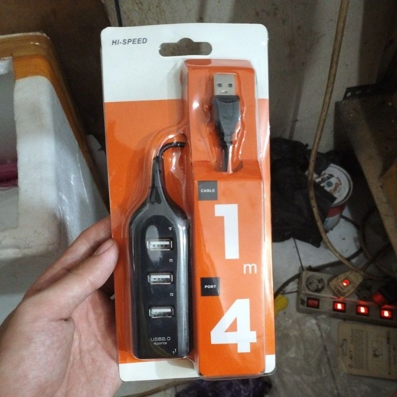Sambungan USB High Speed Mode 4 Port 480mbps 1m