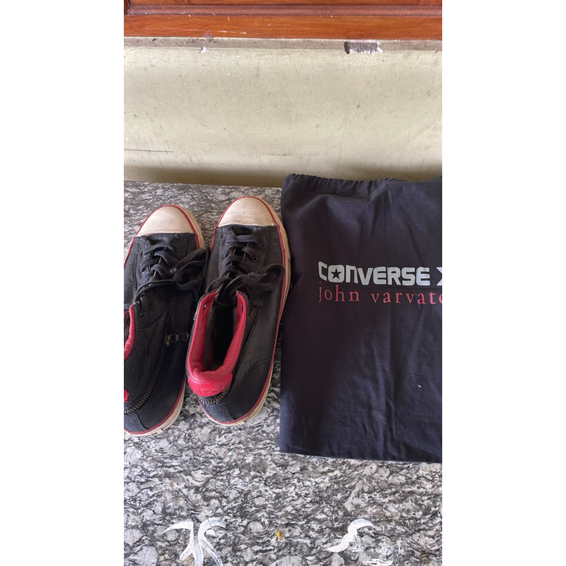 converse x john varvatos zipper black