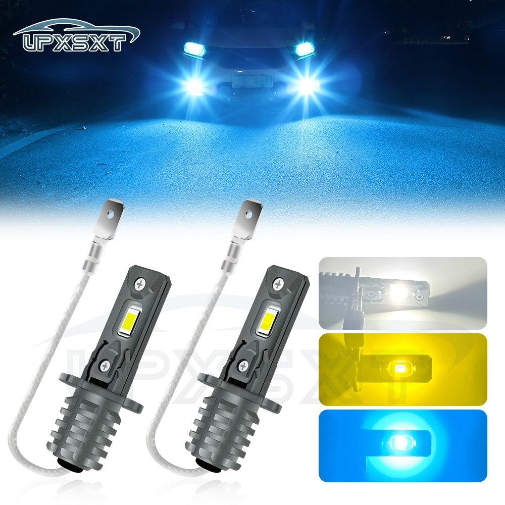 Ag 2 Buah Lampu LED Putih H3 untuk H3 Fog lamp Mobil Lampu Depan 24V Anti Kabut Untuk Mobil Kuning