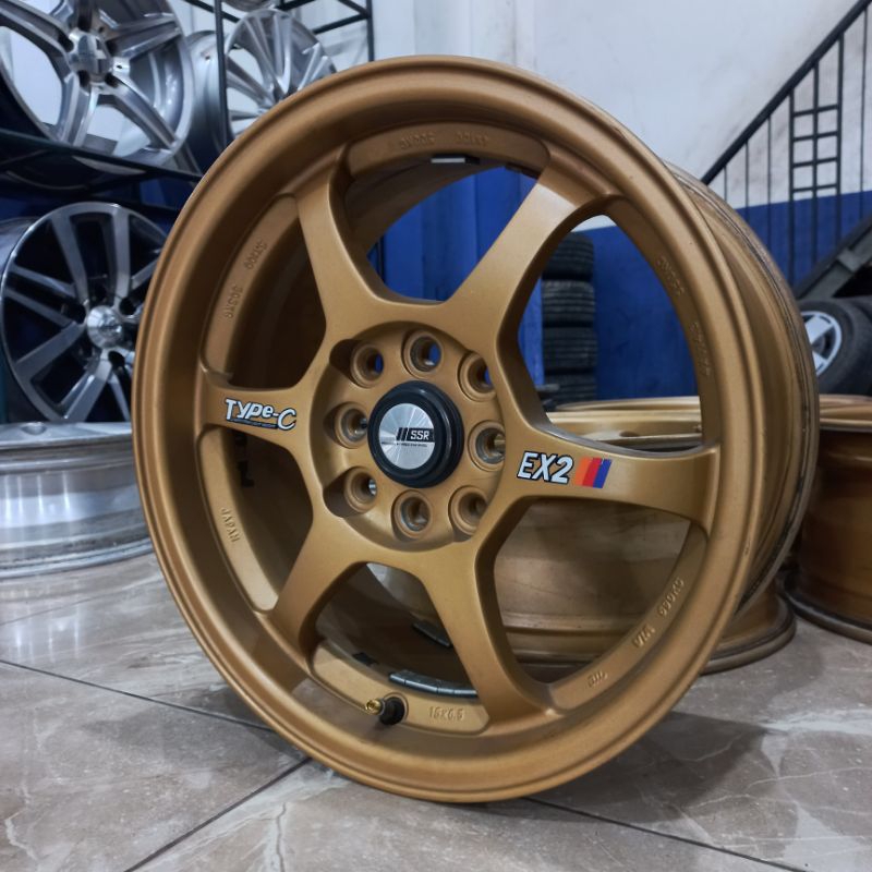 VELG MOBIL BEKAS | SSR TYPE C  R15 BAUT 4X100-114.3 LEBAR 6.5 RATA | SOLUNA COROLA TWINCAM BRIO SIGR