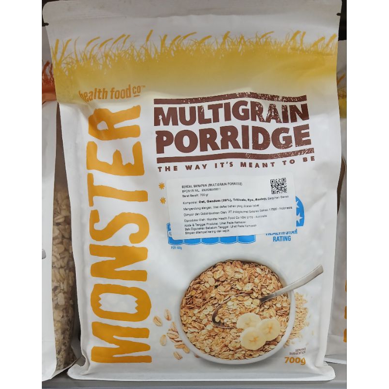 

Monster Health Food Multigrain Porridge 700g - HK, RM