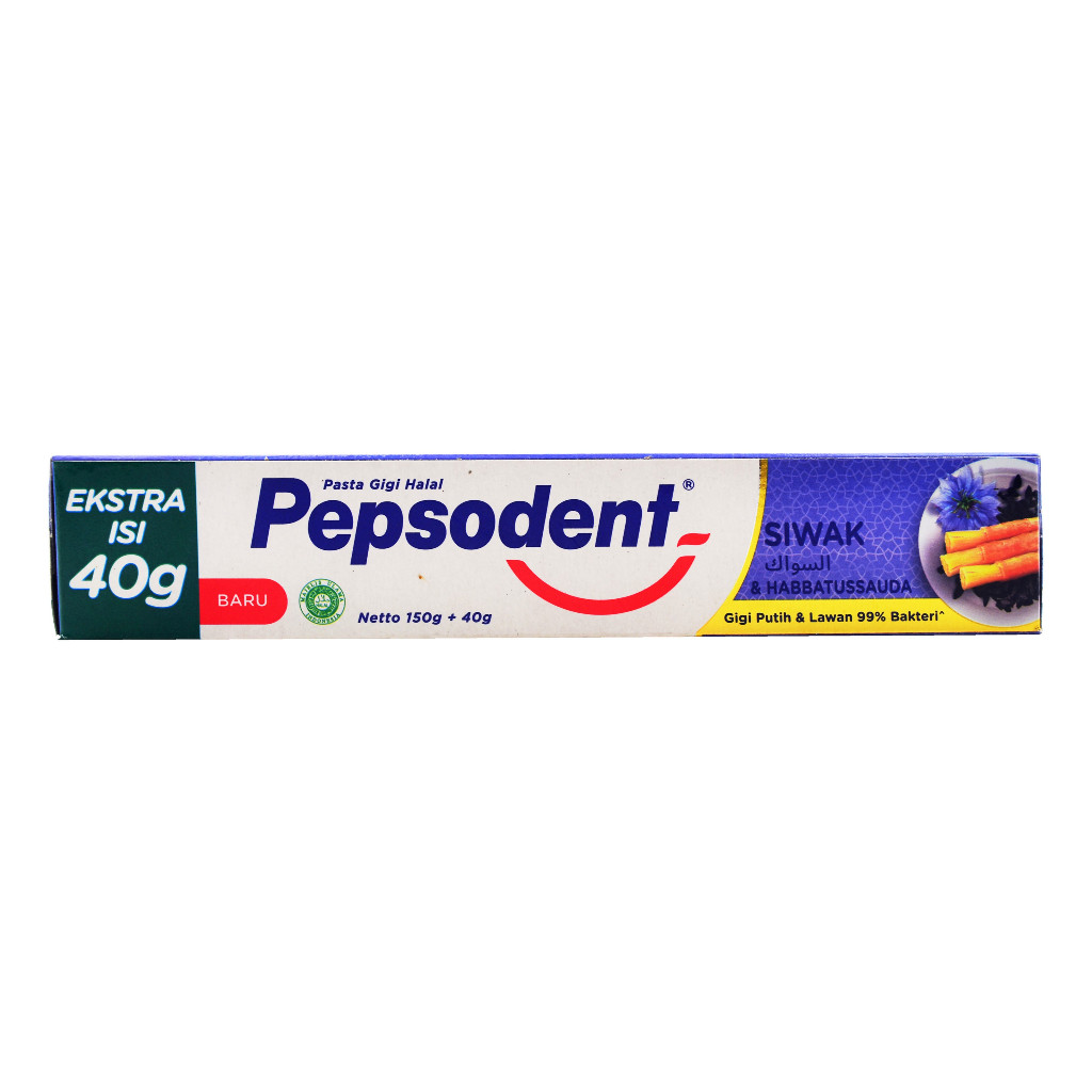 PASTA GIGI ODOL PEPSODENT COMPLETE 8 SIWAK HABBATUSSAUDA 190 GR