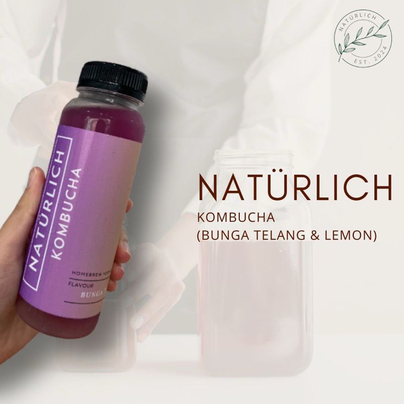 

Naturlich Kombucha Butterfly pea lemonade