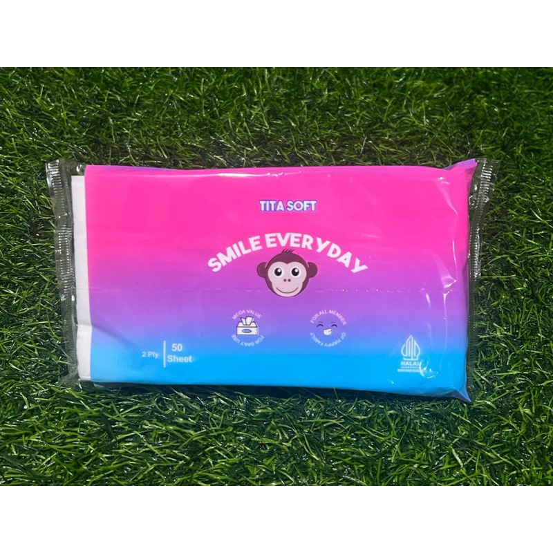 Tissue travel pack titasoft 50 sheet paket 10 pcs