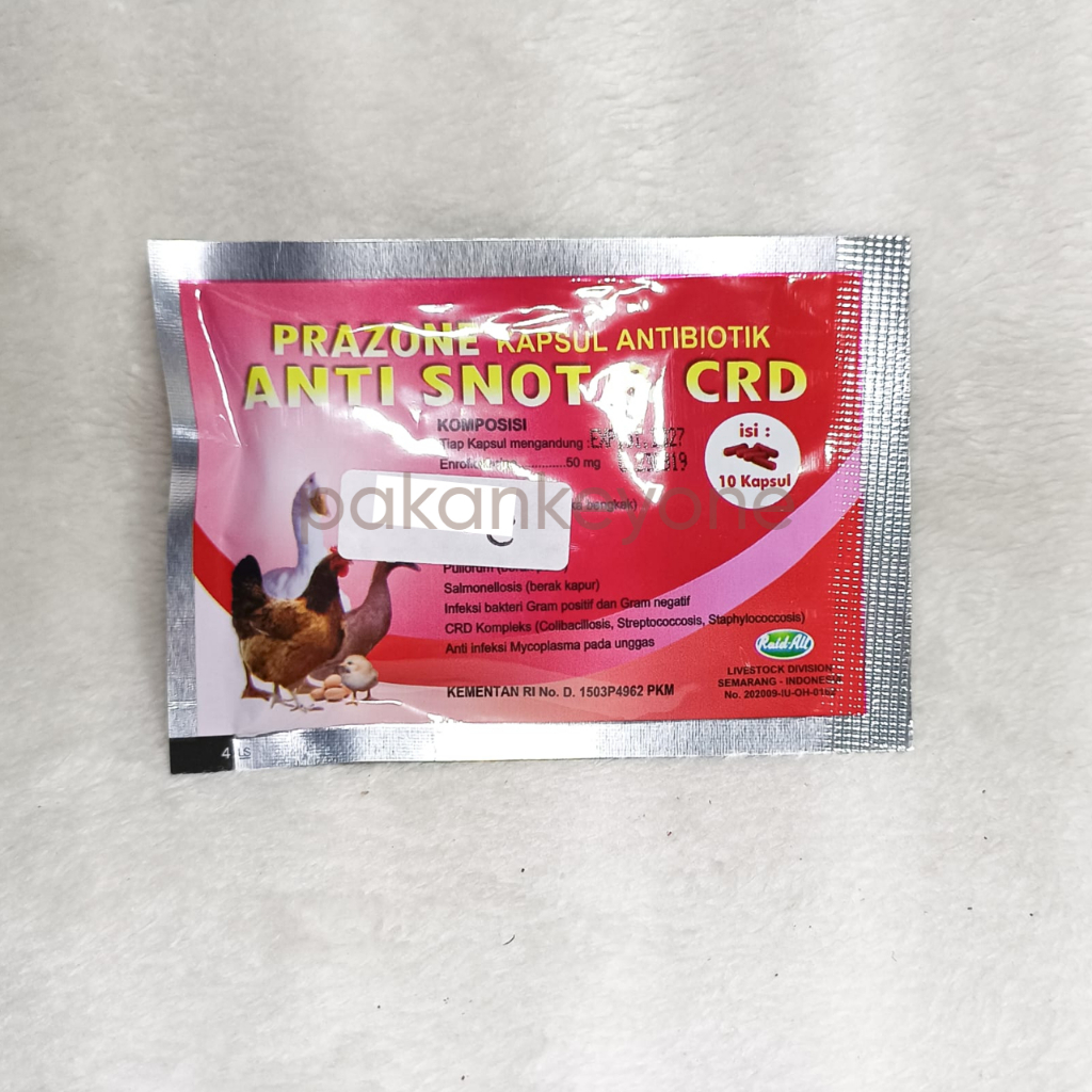 Prazone Kapsul Antibiotik Anti Snot & CRD 10 Kapsul
