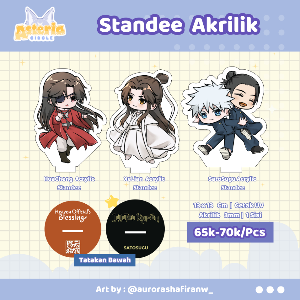 TGCF & JJK Satosugu Standee Akrilik
