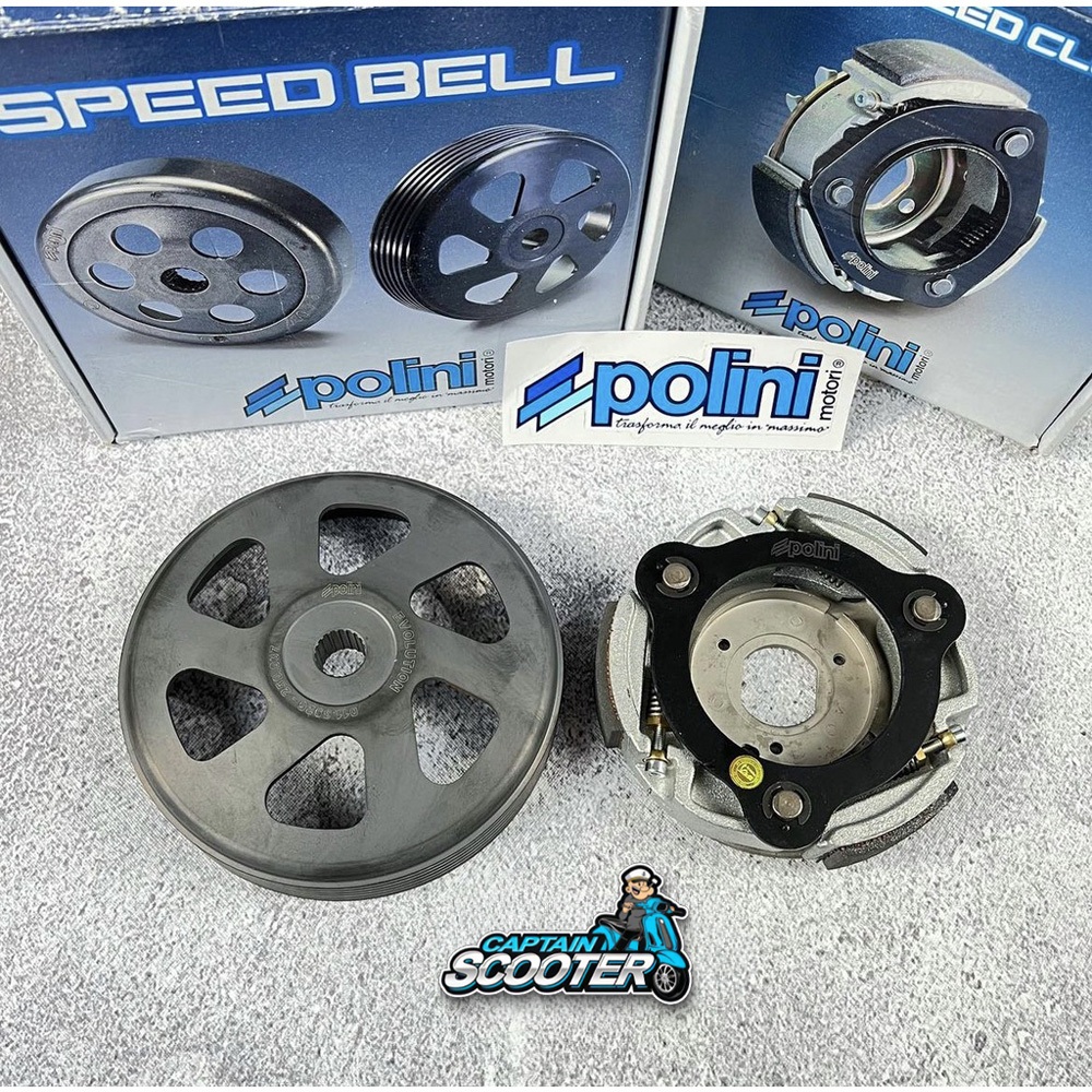 Clutch Kampas Kopling + Mangkok Ganda POLINI Speed Bell Vespa LX S Iget