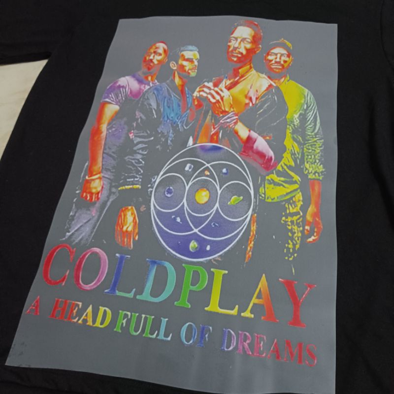 SABLON DTF BAND COLDPLAY SABLON RASTER DTF