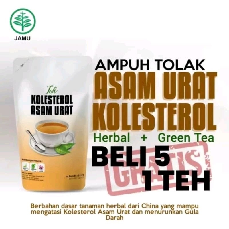 

Teh Kolestrol Asam Urat isi(2 sachet)