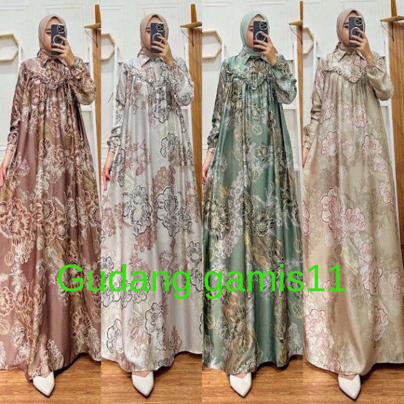 vhelia dres gamis motif terbaru ready gamis jumbo gamis sutra silk gamis pesta gamis lebaran