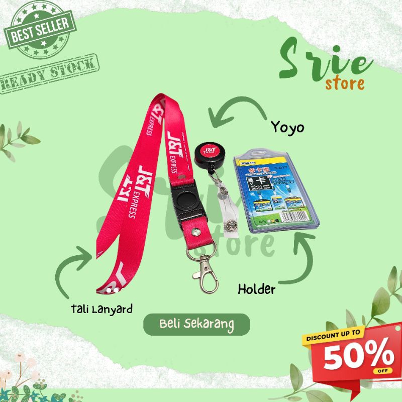 

TALI LANYARD JNT EXPRESS MERAH / TALI ID CARD JNT EXPRESS PRINTING / KALUNG JNT