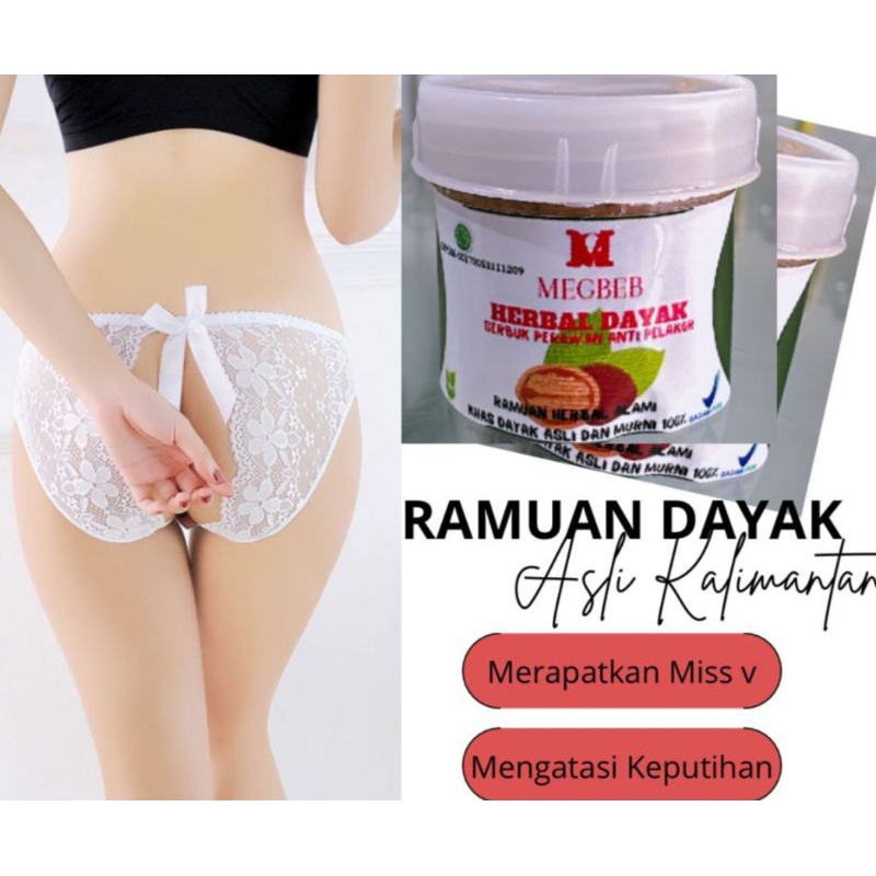 MEGBEB SERBUK DAYAK BPOM/Original/Serbuk Gigit/Serbuk Perawan/Miss v/ Keputihan/Membantu Mengurangi 
